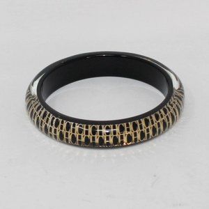 CAROLINA HERRERA #39319 Black Plastic Bracelet